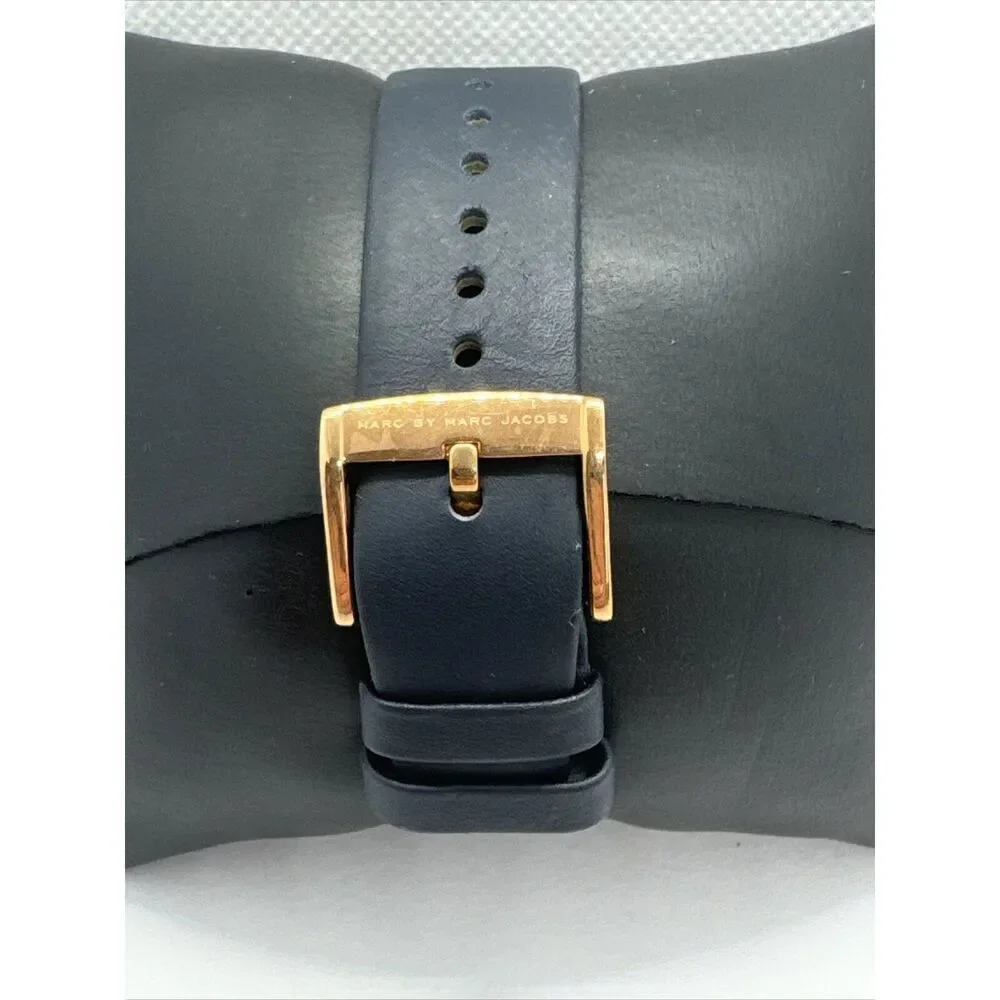 Marc by Marc Jacobs Baker MBM1329 Women's Blue Leather Analog Dial Watch JNA678